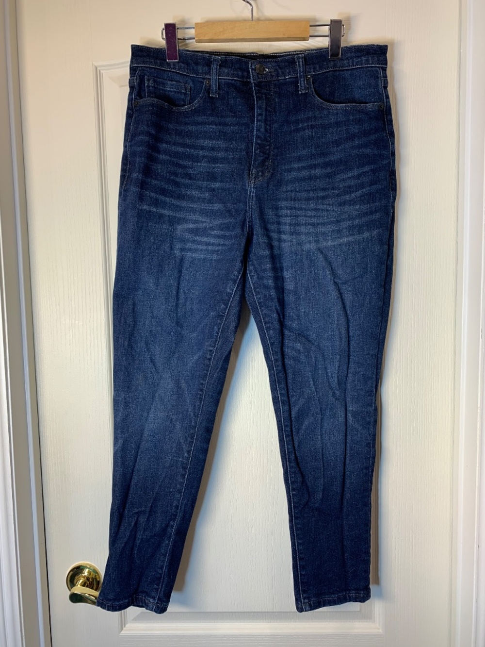 Banana Republic Women’s Dark Wash Slim Straight Jeans Size 32 Stretch